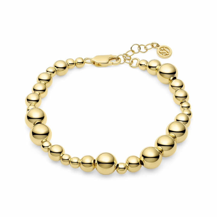 BORMIO GRANDE BRACELET Gold in the group Bracelets / Gold Bracelets at SCANDINAVIAN JEWELRY DESIGN (SJ-B2598-YG)