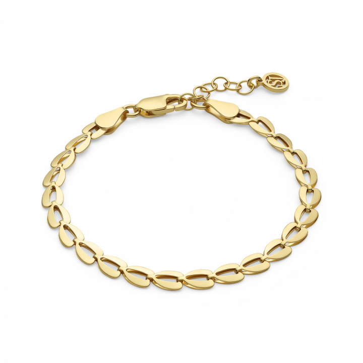 HEARTBEAT BRACELET Gold in the group Bracelets / Gold Bracelets at SCANDINAVIAN JEWELRY DESIGN (SJ-B2752-YG)