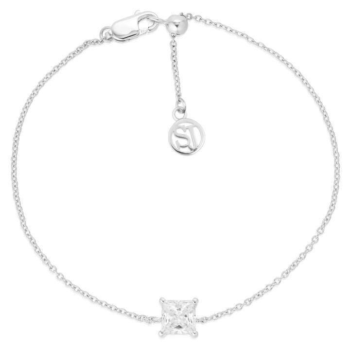 ELLERA QUADRATO Bracelets in the group Bracelets / Silver Bracelets at SCANDINAVIAN JEWELRY DESIGN (SJ-B42274-CZ)