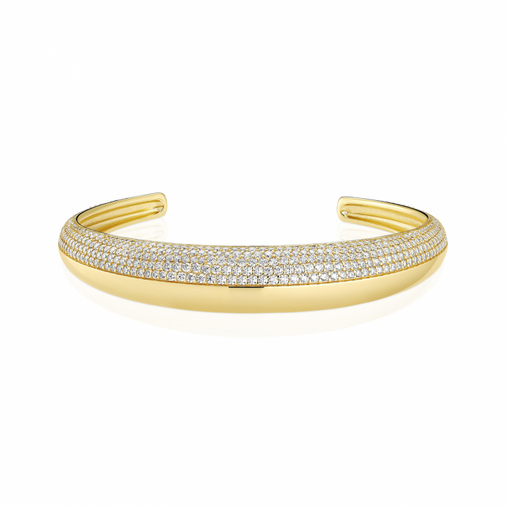 FASANO BANGLE Gold in the group Bracelets / Bangles at SCANDINAVIAN JEWELRY DESIGN (SJ-BG2487-CZ-YG)