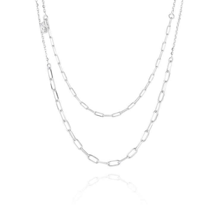 DUE CHAIN (silver) in the group Necklaces / Silver Necklaces at SCANDINAVIAN JEWELRY DESIGN (SJ-C42132-SS)