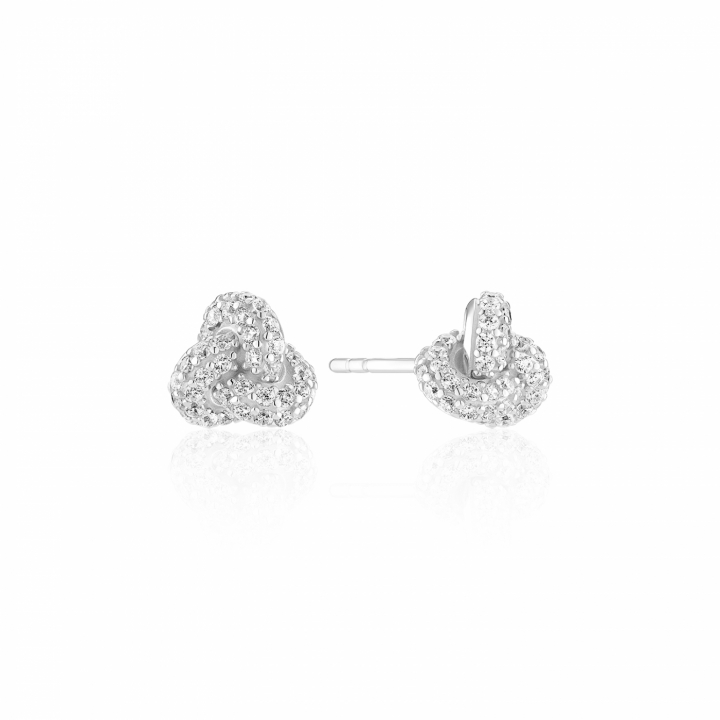 IMPERIA PICCOLO EARRINGS Silver in the group Earrings / Silver Earrings at SCANDINAVIAN JEWELRY DESIGN (SJ-E10751-CZ)