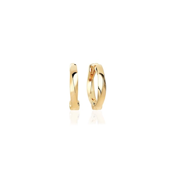 FERRARA PICCOLO PIANURA Earring (Gold) in the group Earrings / Gold Earrings at SCANDINAVIAN JEWELRY DESIGN (SJ-E12108-SG)