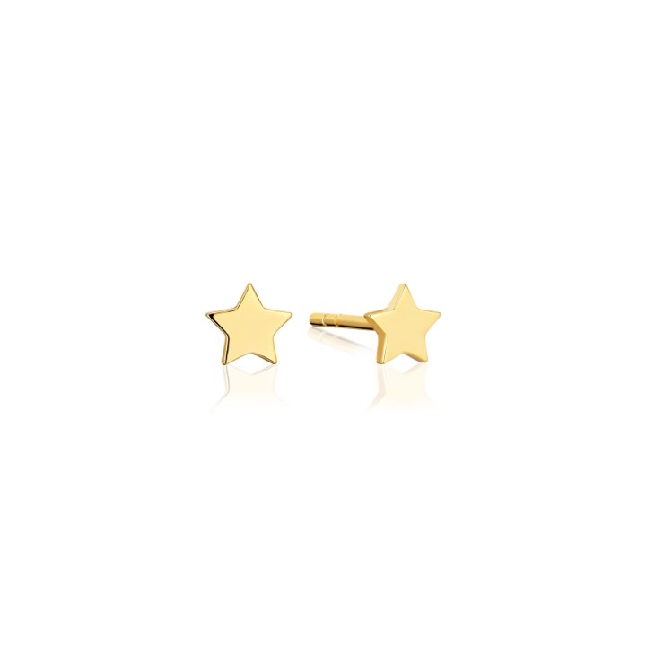 FOLLINA STELLA Earring (Gold) in the group Earrings / Gold Earrings at SCANDINAVIAN JEWELRY DESIGN (SJ-E12123-SG)