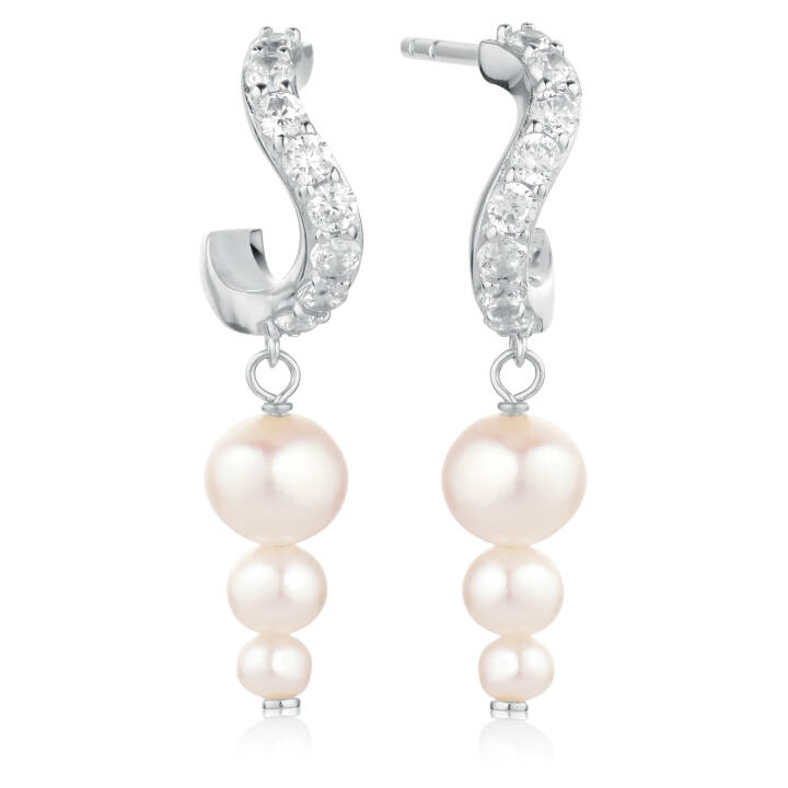 PONZA LUNGO Earring in the group Earrings / Pearl Earrings at SCANDINAVIAN JEWELRY DESIGN (SJ-E12352-PCZ)