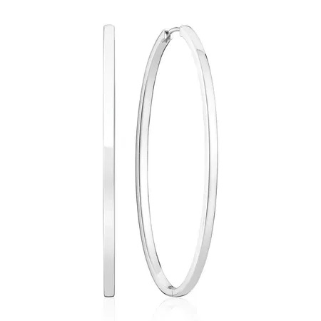 ELLISSE PIANURA GRANDE Earrings Silver in the group Earrings / Silver Earrings at SCANDINAVIAN JEWELRY DESIGN (SJ-E2314)