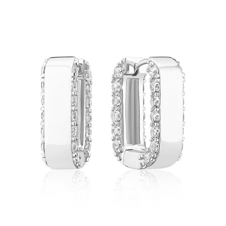 MARATEA PICCOLO Earrings Silver in the group Earrings / Silver Earrings at SCANDINAVIAN JEWELRY DESIGN (SJ-E2450-CZ)