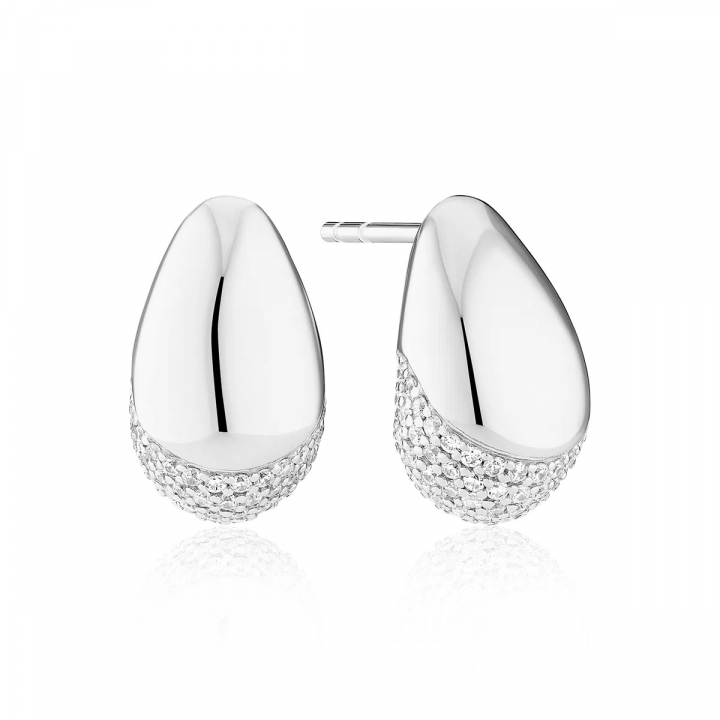 GOCCIA Earrings Silver in the group Earrings / Silver Earrings at SCANDINAVIAN JEWELRY DESIGN (SJ-E2479-CZ)