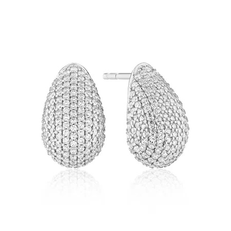 GOCCIA ALTRO Earrings Silver in the group Earrings / Silver Earrings at SCANDINAVIAN JEWELRY DESIGN (SJ-E2480-CZ)