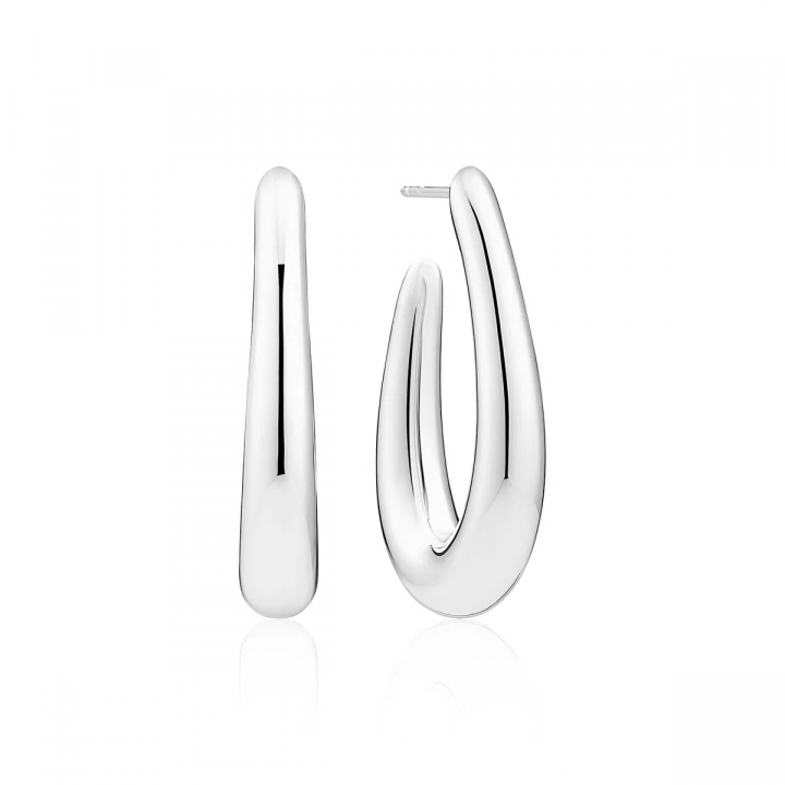 GOCCIA PIANURA GRANDE Earrings Silver in the group Earrings / Silver Earrings at SCANDINAVIAN JEWELRY DESIGN (SJ-E2485)