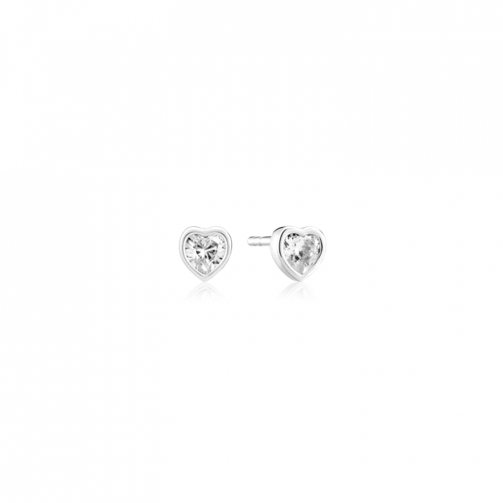 AMORINO EARRINGS Silver in the group Earrings / Silver Earrings at SCANDINAVIAN JEWELRY DESIGN (SJ-E2492-CZ)
