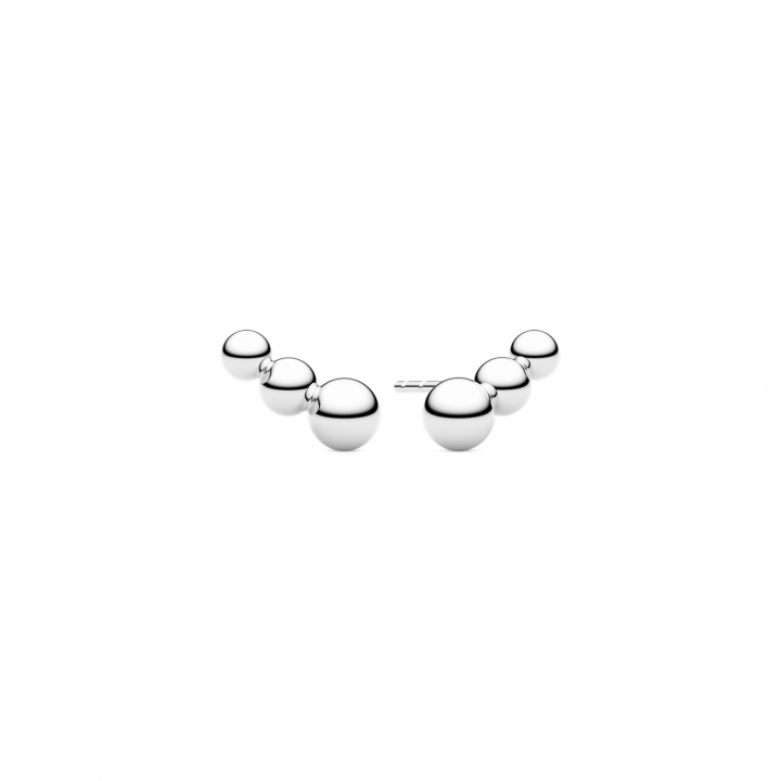 BORMIO PICCOLO EARRINGS Silver in the group Earrings / Silver Earrings at SCANDINAVIAN JEWELRY DESIGN (SJ-E2581)