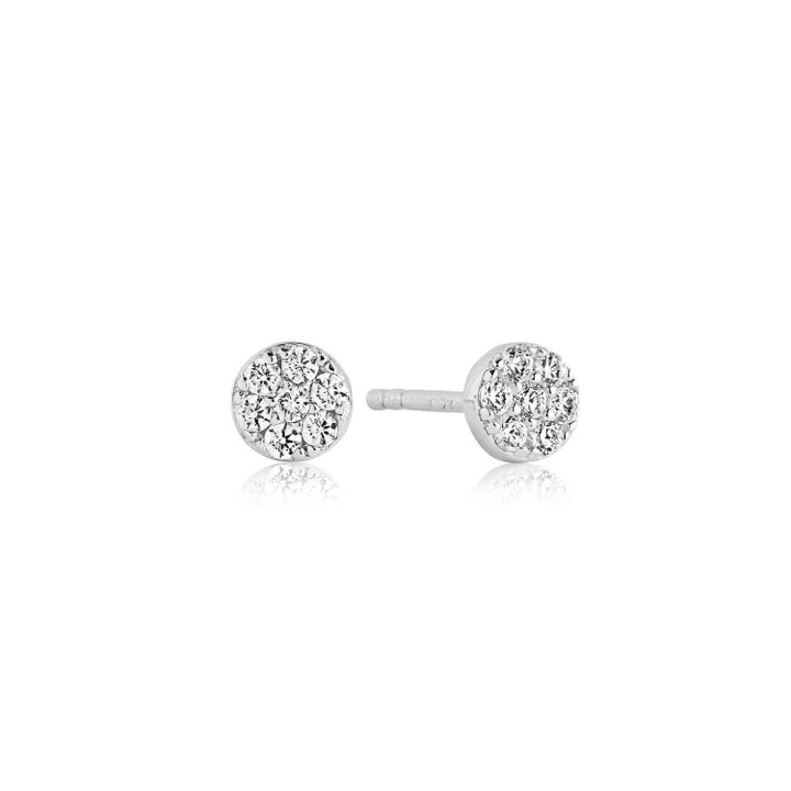 CECINA Earring White Zirkoner (silver) in the group Earrings / Silver Earrings at SCANDINAVIAN JEWELRY DESIGN (SJ-E2773-CZ)