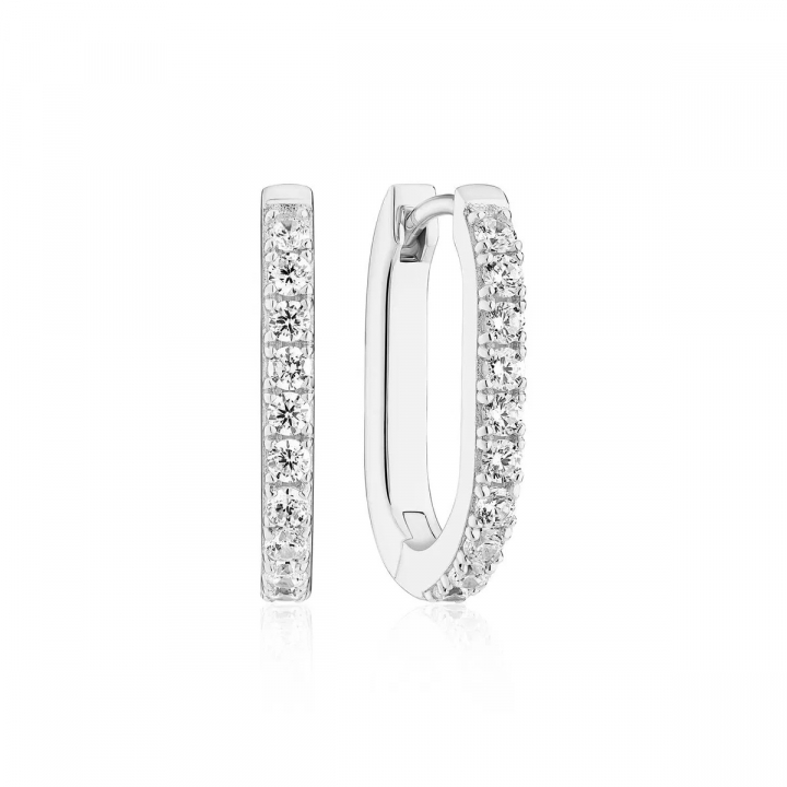 CAPIZZI PICCOLO EARRINGS SILVER in the group Earrings / Silver Earrings at SCANDINAVIAN JEWELRY DESIGN (SJ-E42209-CZ)