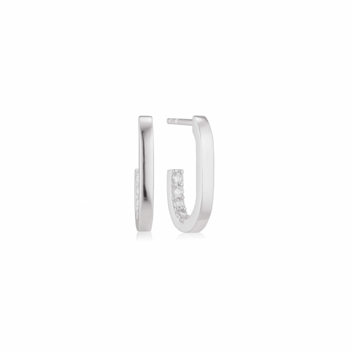 CAPIZZI PICCOLO Earringn Vita Zirkoner Silver in the group Earrings / Silver Earrings at SCANDINAVIAN JEWELRY DESIGN (SJ-E42210-CZ)