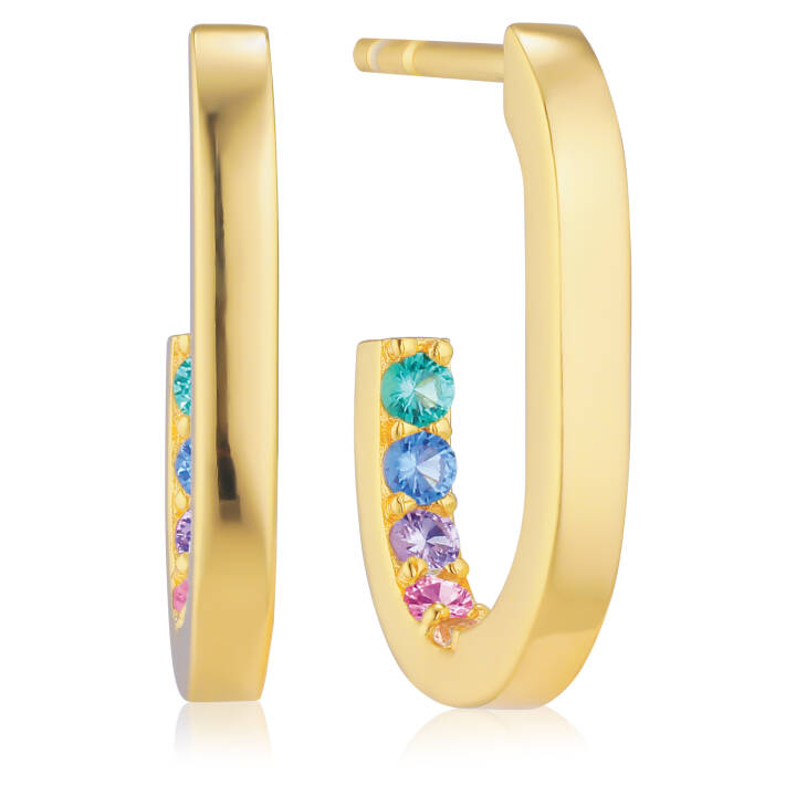 CAPIZZI PICCOLO Earring in the group Earrings / Gold Earrings at SCANDINAVIAN JEWELRY DESIGN (SJ-E42210-XCZ-YG)