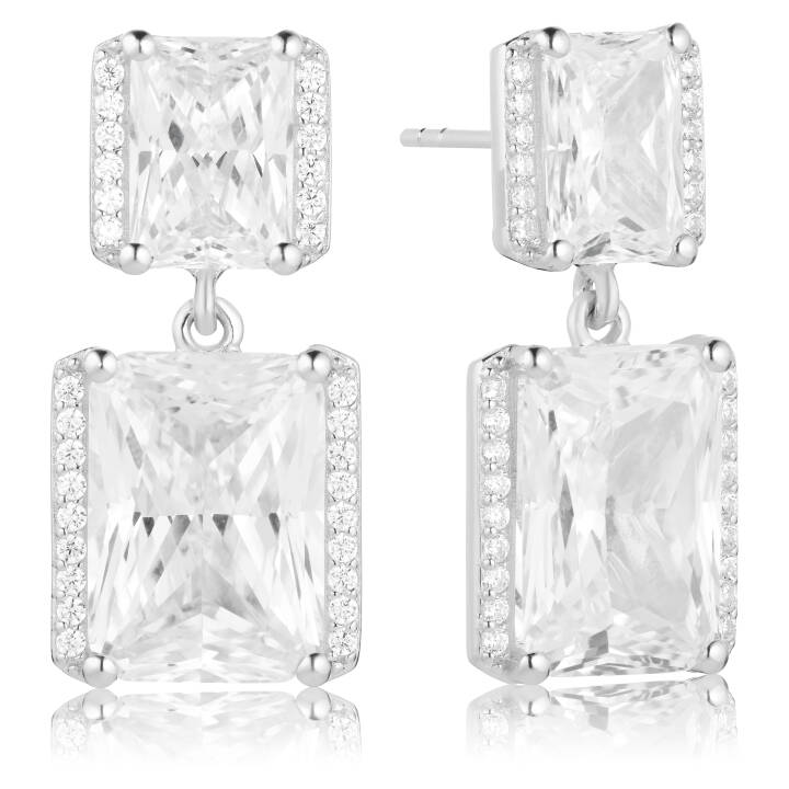 ROCCANOVA GRANDE  Earring in the group Earrings / Silver Earrings at SCANDINAVIAN JEWELRY DESIGN (SJ-E42275-CZ)