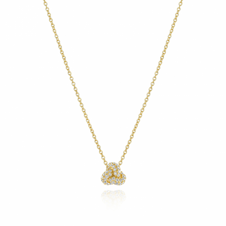 IMPERIA PICCOLO NECKLACE in the group Necklaces / Gold Necklaces at SCANDINAVIAN JEWELRY DESIGN (SJ-N10751-CZ-YG)