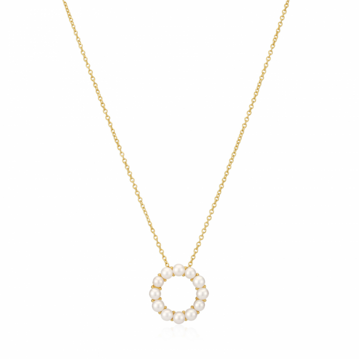 BIELLA ALTRO PERLA Necklace Gold in the group Necklaces / Gold Necklaces at SCANDINAVIAN JEWELRY DESIGN (SJ-N2433-P-YG)