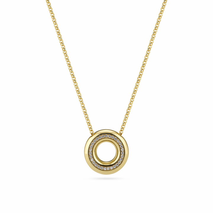PALERMO NECKLACE Gold in the group Necklaces / Gold Necklaces at SCANDINAVIAN JEWELRY DESIGN (SJ-N2478-CZ-YG)