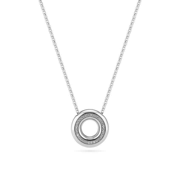 PALERMO NECKLACE Silver in the group Necklaces / Silver Necklaces at SCANDINAVIAN JEWELRY DESIGN (SJ-N2478-CZ)