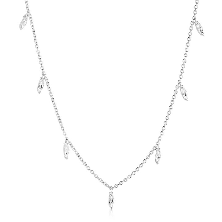 VULCANELLO Necklaces White Zirkoner (silver) in the group Necklaces / Silver Necklaces at SCANDINAVIAN JEWELRY DESIGN (SJ-N42024-CZ-SS)