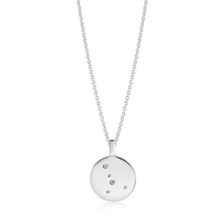ZODIACO CANCER Necklaces White Zirkoner (silver) in the group Necklaces / Silver Necklaces at SCANDINAVIAN JEWELRY DESIGN (SJ-P1057-CZ)