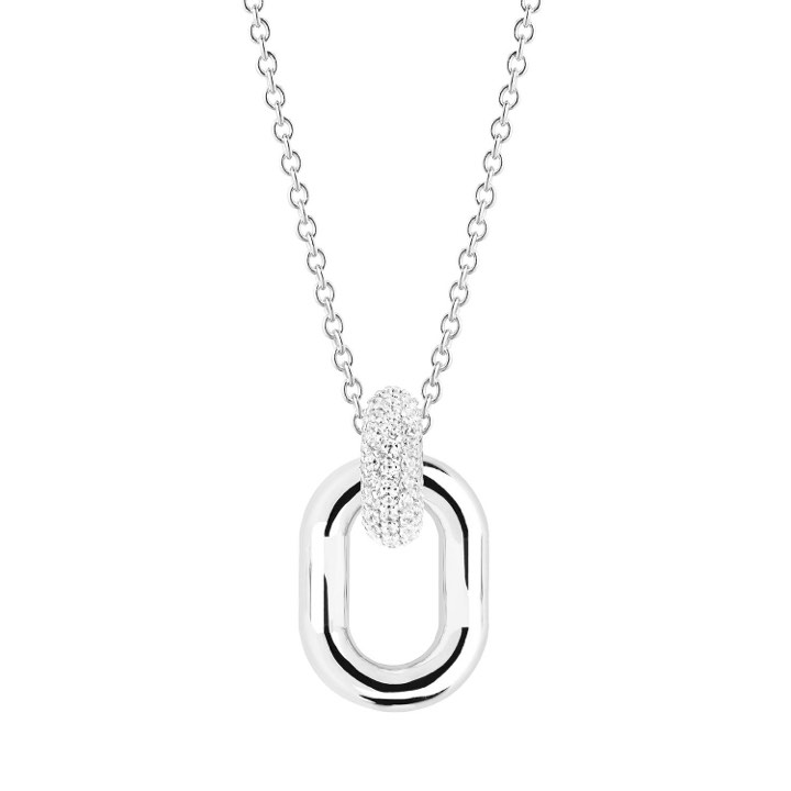 CAPRI DUE Necklaces White Zirkoner (silver) 45-60 cm in the group Necklaces / Silver Necklaces at SCANDINAVIAN JEWELRY DESIGN (SJ-P62018-CZ-SS45-60)