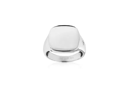 FOLLINA PIANURA QUADRATO PICCOLO ring White Zirkoner (silver) in the group Rings / Silver Rings at SCANDINAVIAN JEWELRY DESIGN (SJ-R1071-CZ)