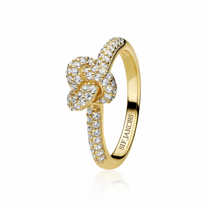 IMPERIA PICCOLO RING in the group Rings / Gold Rings at SCANDINAVIAN JEWELRY DESIGN (SJ-R10751-CZ-YG)