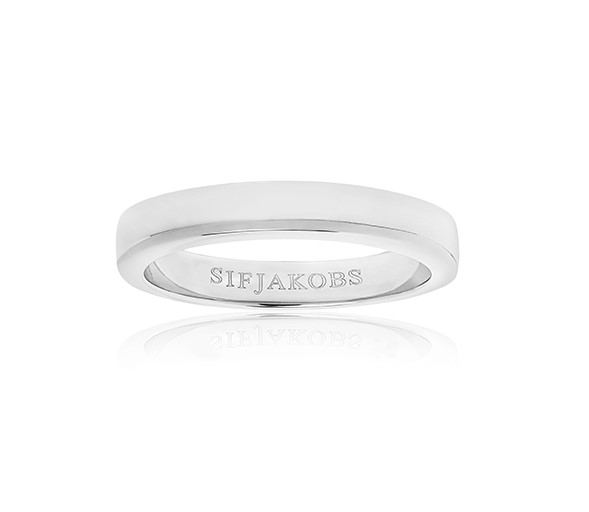 CORTE DUE PIANURA ring (silver) in the group Rings / Silver Rings at SCANDINAVIAN JEWELRY DESIGN (SJ-R10762)