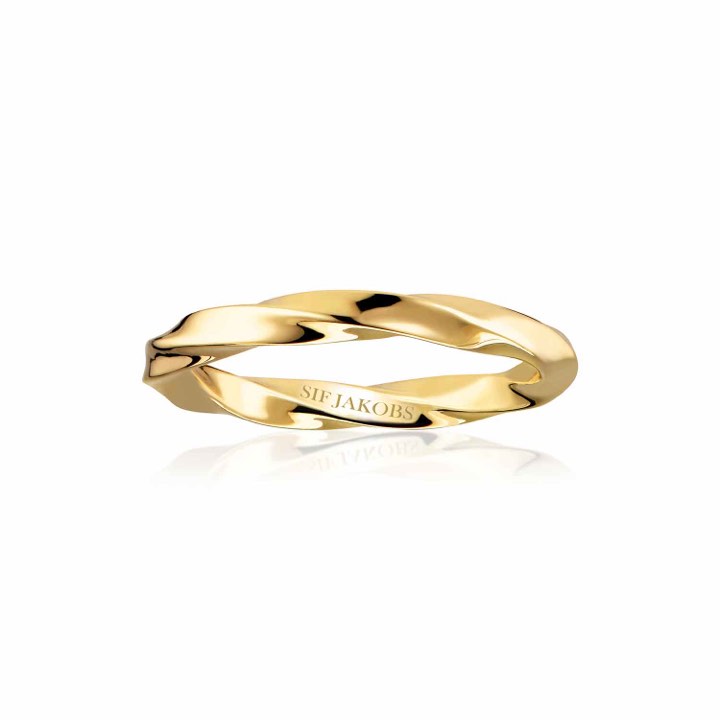 FERRARA PICCOLO PIANURA ring (Gold) in the group Rings / Gold Rings at SCANDINAVIAN JEWELRY DESIGN (SJ-R12107-SG)