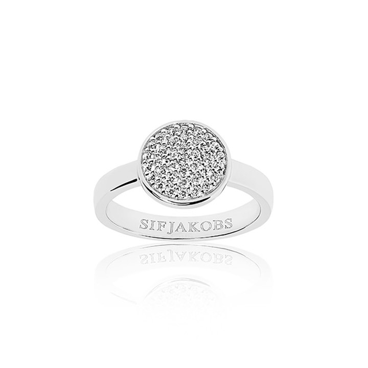 SACILE UNO ring White Zirkoner (silver) in the group Rings / Silver Rings at SCANDINAVIAN JEWELRY DESIGN (SJ-R2071-CZ)