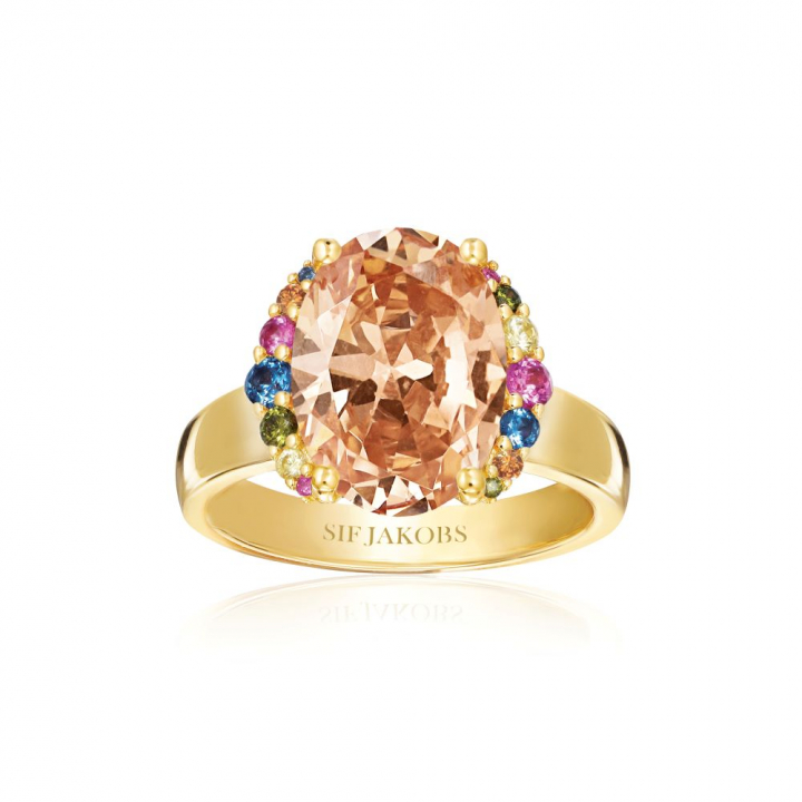ELLISSE GRANDE Ring Gold  in the group Rings / Gold Rings at SCANDINAVIAN JEWELRY DESIGN (SJ-R2342-XCZ-YG)
