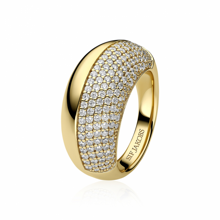 FASANO RINGS Gold in the group Rings / Gold Rings at SCANDINAVIAN JEWELRY DESIGN (SJ-R2487-CZ-YG)