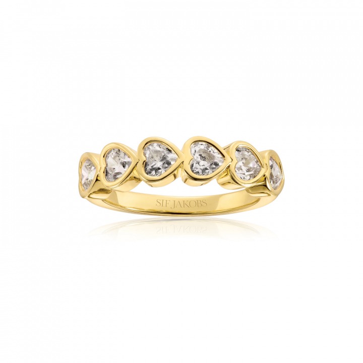 AMORINO RING Gold in the group Rings / Gold Rings at SCANDINAVIAN JEWELRY DESIGN (SJ-R2494-CZ-YG)
