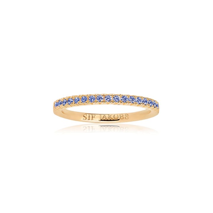 ELLERA ring blue Zirkoner (Gold) in the group Rings / Gold Rings at SCANDINAVIAN JEWELRY DESIGN (SJ-R2869-BLNYG)