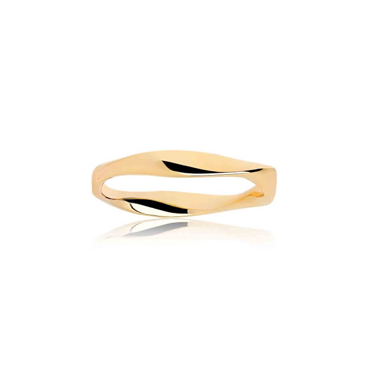 CETARA PIANURA Ring (Gold) in the group Rings / Gold Rings at SCANDINAVIAN JEWELRY DESIGN (SJ-R3008YG)