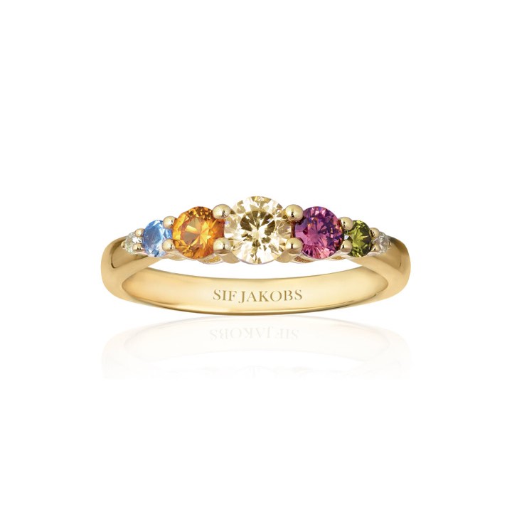 BELLUNO Ring (Gold) in the group Rings / Gold Rings at SCANDINAVIAN JEWELRY DESIGN (SJ-R42126-ACZ-SG)