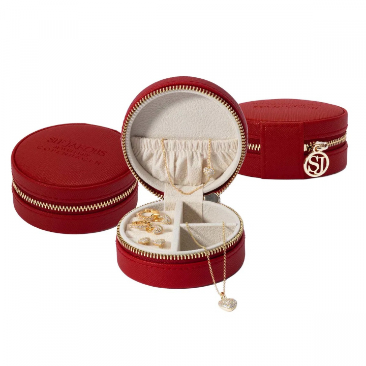 Red jewelry box (1 piece) in the group Accessories / Watches at SCANDINAVIAN JEWELRY DESIGN (SJ-SY10730)