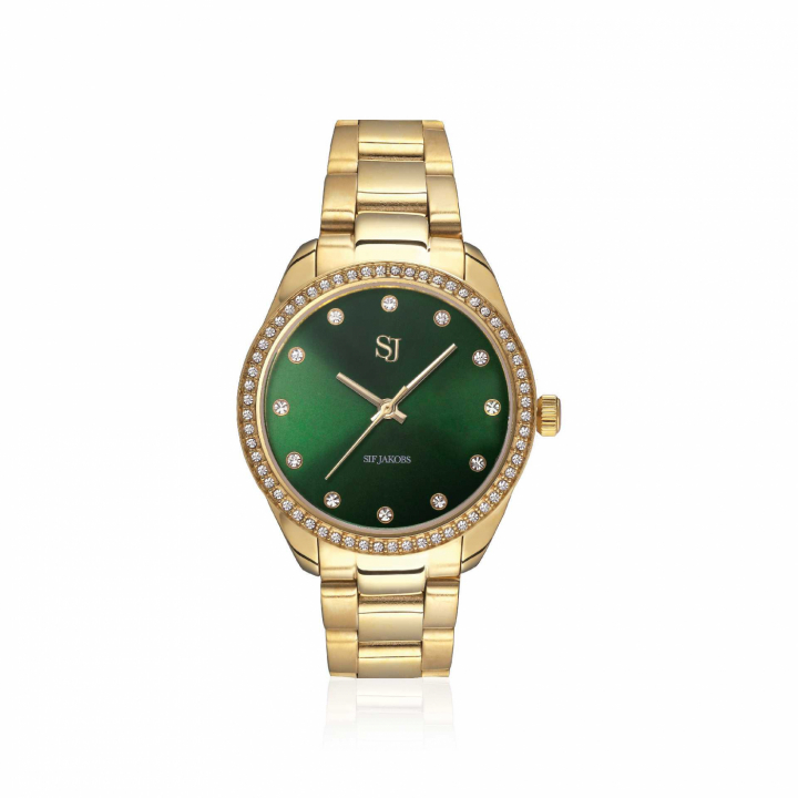 VALERIA WATCH Gold in the group Accessories / Watches at SCANDINAVIAN JEWELRY DESIGN (SJ-W1046-CZ-YG)