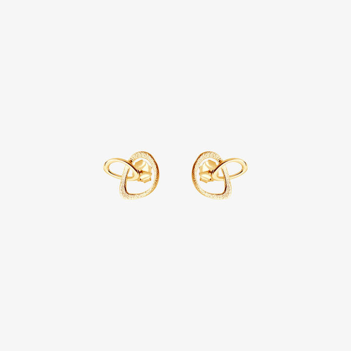 Together drop Earring Gold in the group Earrings / Gold Earrings at SCANDINAVIAN JEWELRY DESIGN (TOR-E1S000-G)