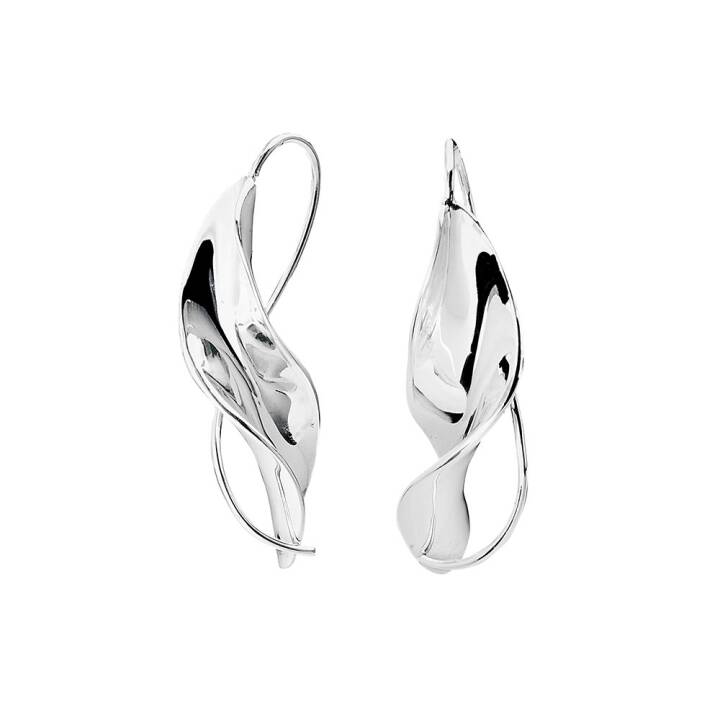 Wave small Earring Silver in the group Earrings / Silver Earrings at SCANDINAVIAN JEWELRY DESIGN (WVE-E2S000-S)