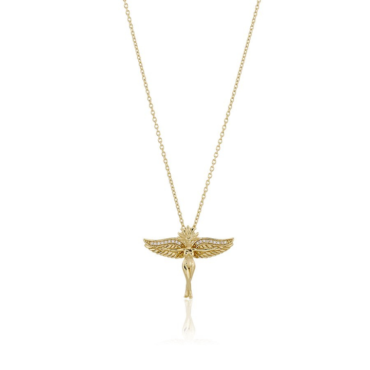 Goddess of love Necklace Gold in the group Necklaces / Gold Necklaces at SCANDINAVIAN JEWELRY DESIGN (gp148)