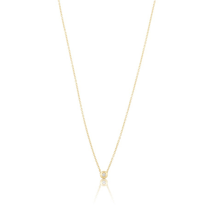 Älskad mini Necklace Gold in the group Necklaces / Gold Necklaces at SCANDINAVIAN JEWELRY DESIGN (gp15)