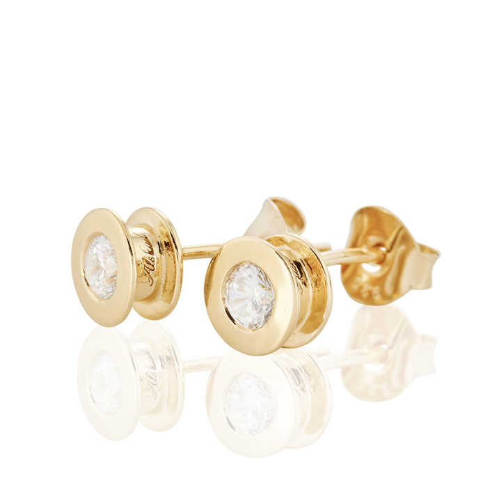 Älskad Earrings Gold in the group Earrings / Gold Earrings at SCANDINAVIAN JEWELRY DESIGN (gp27)