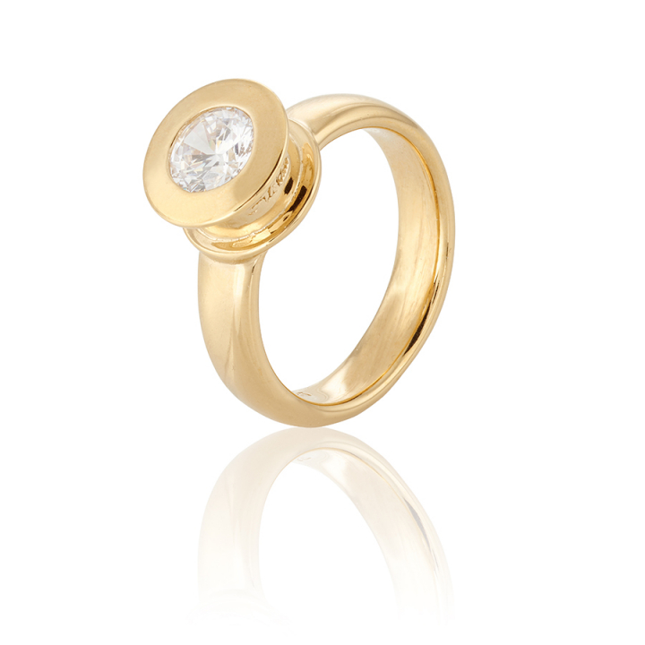 Älskad Ring Gold in the group Rings / Gold Rings at SCANDINAVIAN JEWELRY DESIGN (gp28-R)