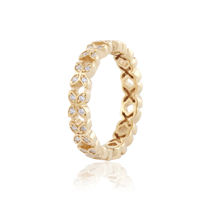Sparkling ellipse mini Ring Gold in the group Rings / Gold Rings at SCANDINAVIAN JEWELRY DESIGN (gp38-R)