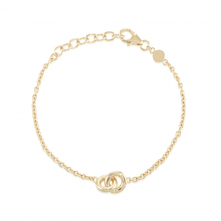 The knot mini Bracelet Gold in the group Bracelets / Gold Bracelets at SCANDINAVIAN JEWELRY DESIGN (gp40)