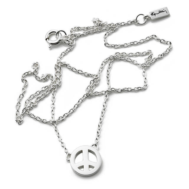 Mini Peace Necklaces Silver 42-45 cm